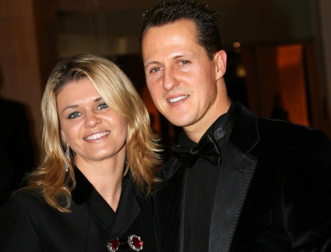 Michael Schumacher and his wife, Corinna