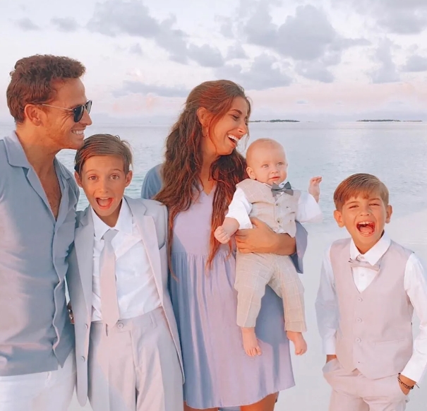 Stacey Solomon with her husband, Joe Swash and their kids