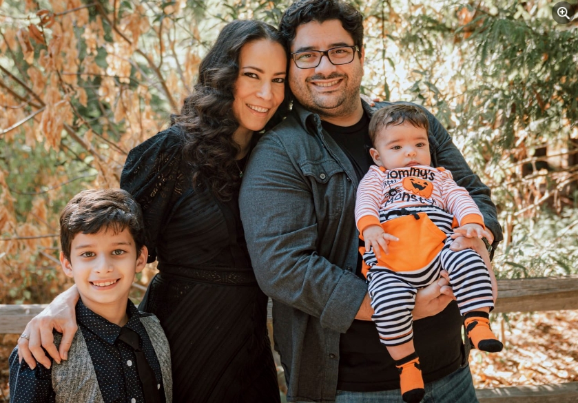 Jossara Jinaro with her husband, Matt and their kids